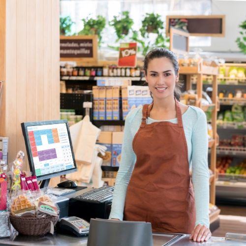 Caisse enregistreuse tactile clyo pour supermarché